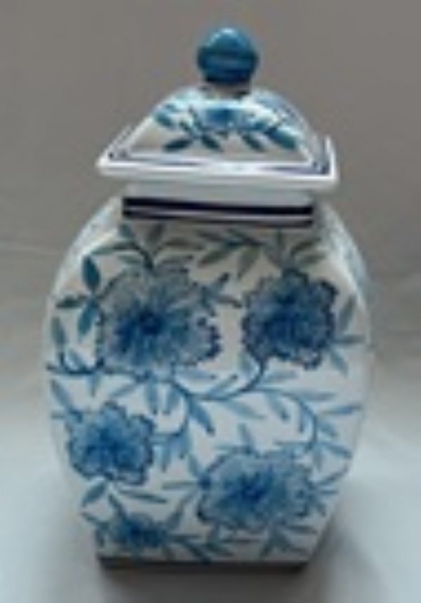 FLORERO C/TAPA 16X16X26CM