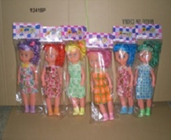 MUÑECA 12" C/OJOS MOV EN FUNDA