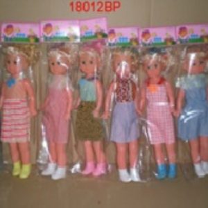 MUÑECA 17.5" C/OJOS MOV EN FUNDA
