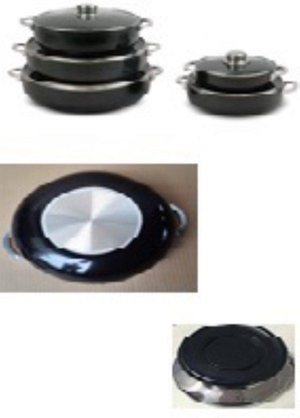 LACOCINERA CALDERO NGR C/TAPA CRIST 26CM