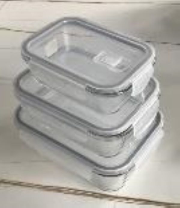 ENVASE CRISTAL RECT C/TAPA 1480ML 22X16X7CM