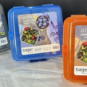 BAGER LONCHERA TRANSP PLAST C/DIVISION