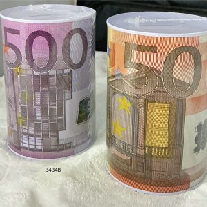 ALCANCIA C/DISEÑO MONEDA 10x15cm