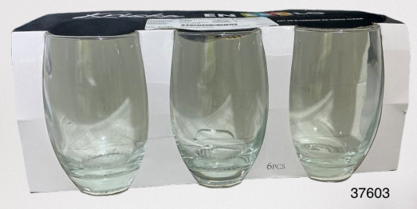 ENESTILO SET VASO CRIST 14OZ 6/1 CLEAR