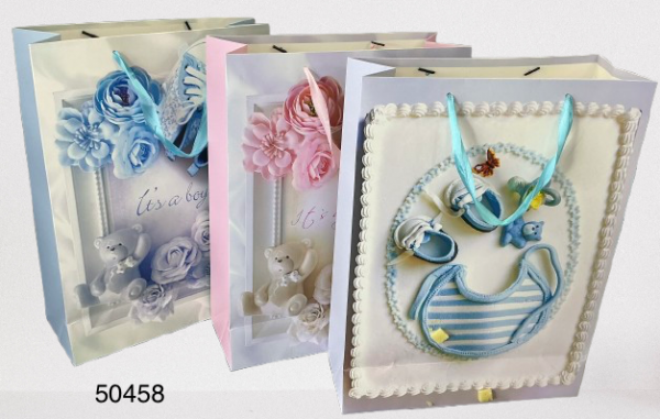 BOLSA DE REGALO BEBES 30X40X12CM