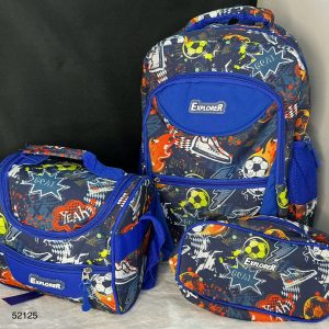 EXPL SET P/V MOCHILA16" C/LONCHERA+ESTUCHE