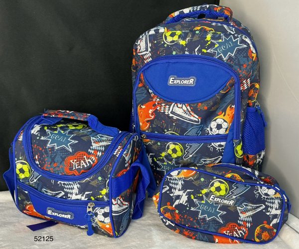 EXPL SET P/V MOCHILA16" C/LONCHERA+ESTUCHE
