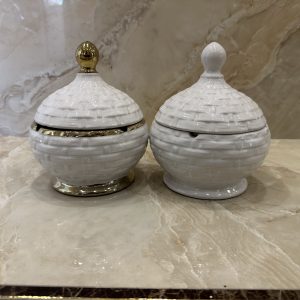 BOMBONERA PORCELANA C/TAPA 15X20CM