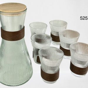 SET JARRA DE CRISTAL C/VASOS 7/1