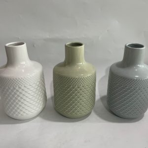 FLORERO DE CERAMICA 14.5X14.5X25CM