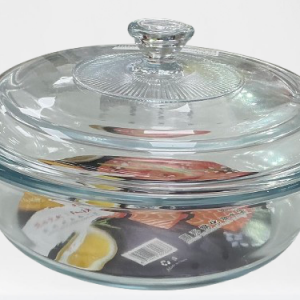 PYREX REDONDO CRISTAL C/TAPA 23.5X13CM