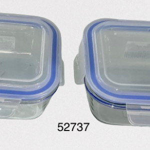 ENVASE CRISTAL RECT C/TAPA 630ML 17X12X5CM