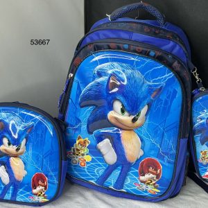 SET MOCHILA 40CM+LONCHERA+ESTUCHE C/DISENO