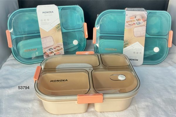 ENVASE PLASTICO HTICO C/DIVISION 26.5X19.5X8CM
