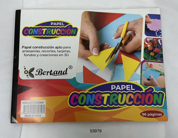 BERTAND SET PAPEL DE CONSTRUCCION 48PGS 23X30CM