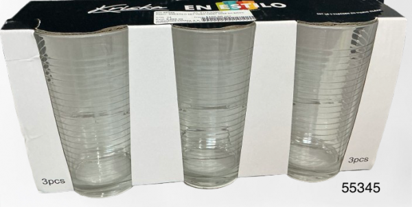 ENESTILO SET VASO CRIST 12OZ 3/1 BROC