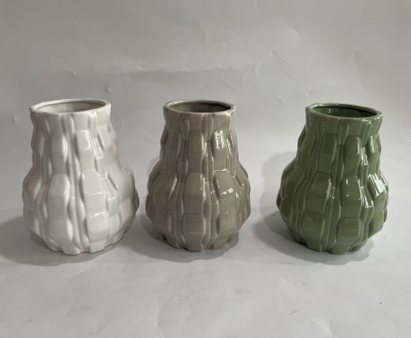 FLORERO DE CERAMICA 15X15X20CM