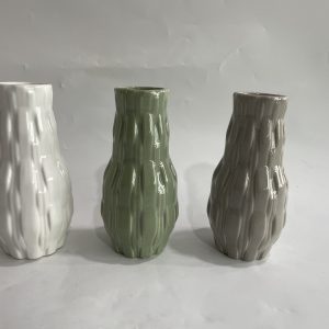 FLORERO DE CERAMICA 9.5X9.5X20CM