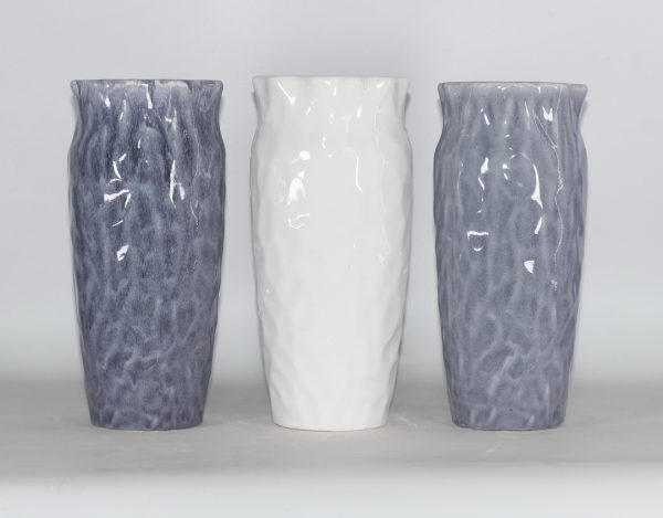 FLORERO DE PORCELANA 14X14X31 G/A/CR