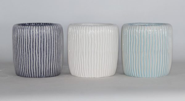 FLORERO DE PORCELANA 14X14X14CM