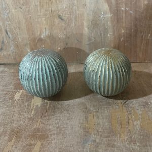 BOLA DE PORCELANA ADORNO 10X10X9 VRD+PLATA / VRD+DORADO