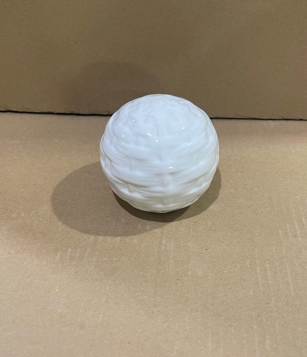 ADORNO BOLA PORCELANA BROCADA 9X9X8CM