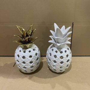 PIÑA PORCELANA C/HUECO 14X14X26CM