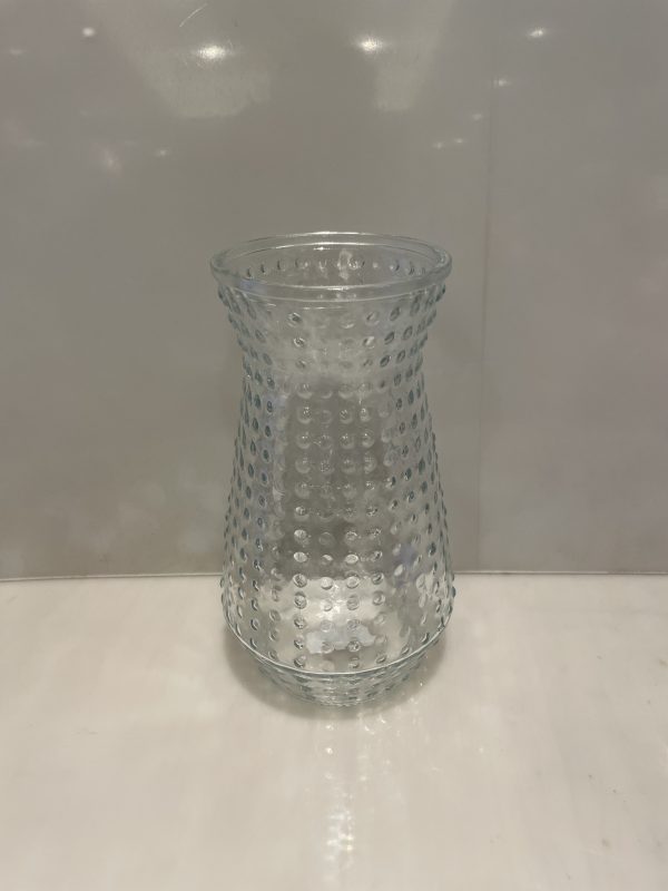 FLORERO DE CRISTAL BROCADO 15X26CM