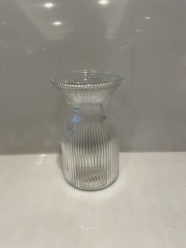 FLORERO DE CRISTAL BROCADO 13X21CM