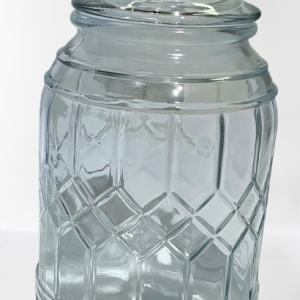 FRASCO CRISTAL BROCADO C/TAPA 13.6X26CM