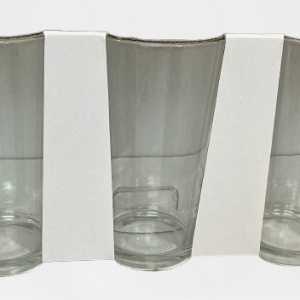 ENESTILO SET VASO 12OZ CLEAR 3/1