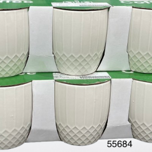 SET POZUELO BLANCO BROCADA 3/1 7.2X7.8CM