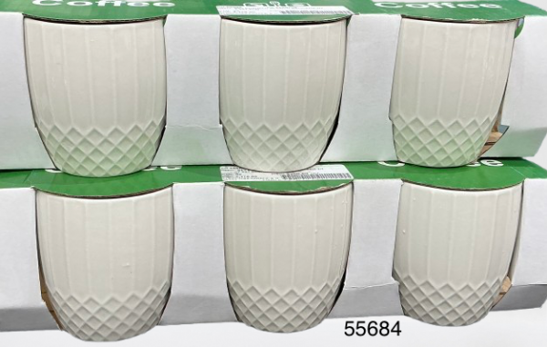 SET POZUELO BLANCO BROCADA 3/1 7.2X7.8CM