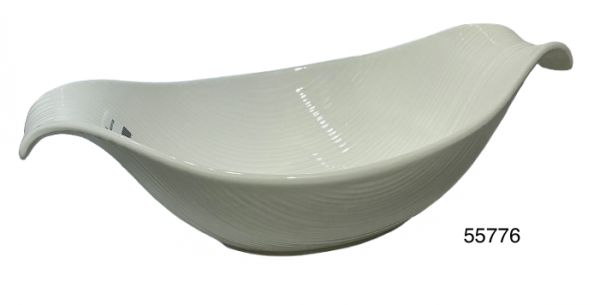 FUENTE OVALADA BLANCA 35X22.5X7.5CM