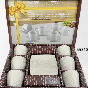SET TAZA C/PLATILLO BROCADA 12/1 CAJA