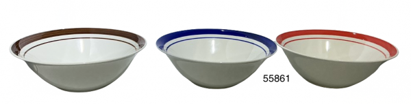 FUENTE DE PORCELANA BORDE COL 20X8.5CM
