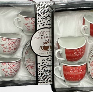 SET TAZA C/PLATILLO C/DIS 12/1 CAJA