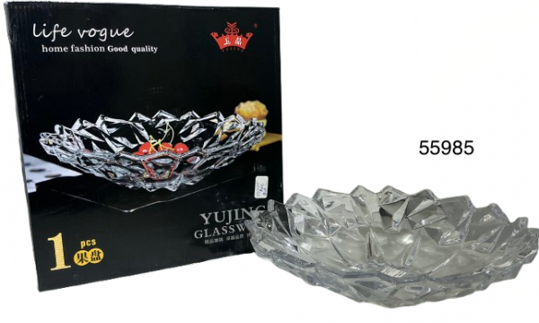 FUENTE CRISTAL 30X9CM