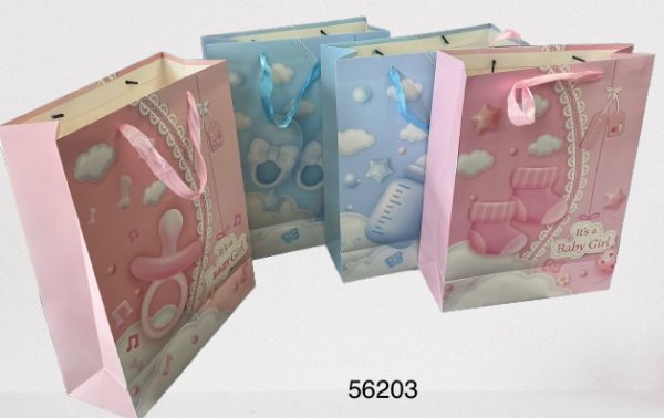 BOLSA P/REGALO BEBES 30X40X12CM