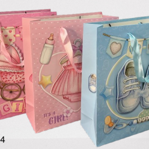 BOLSA P/REGALO BEBES 26X32X10CM
