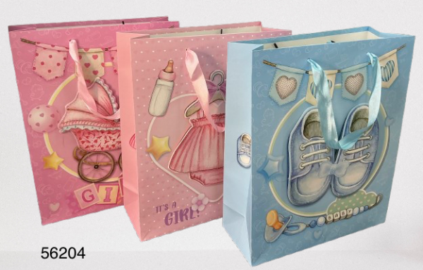 BOLSA P/REGALO BEBES 26X32X10CM