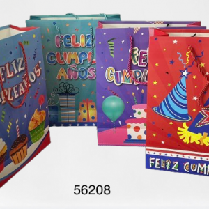 BOLSA P/REGALO HBD 26X32X10CM