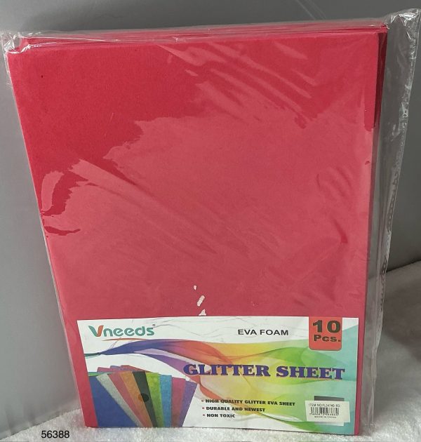VNEEDS SET PAPEL EVA ROJO 20X30CM 10/1