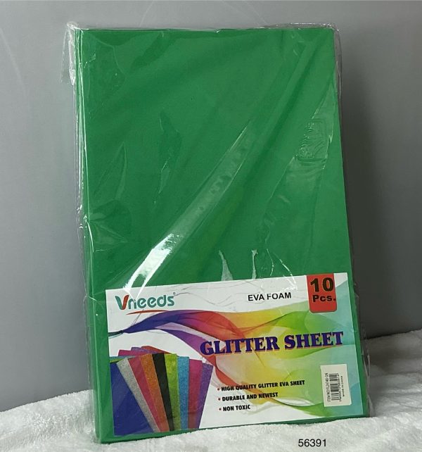VNEEDS SET PAPEL EVA VERDE 20X30CM 10/1