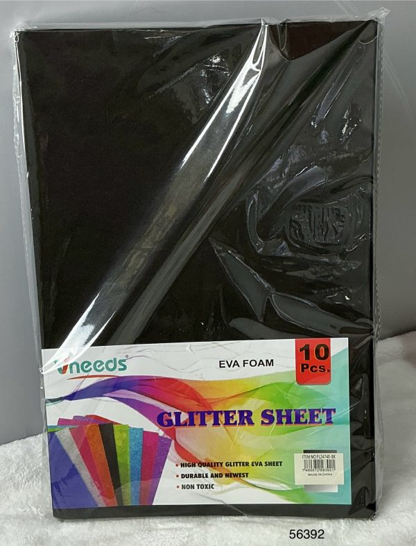 VNEEDS SET PAPEL EVA NEGRO 20X30CM 10/1