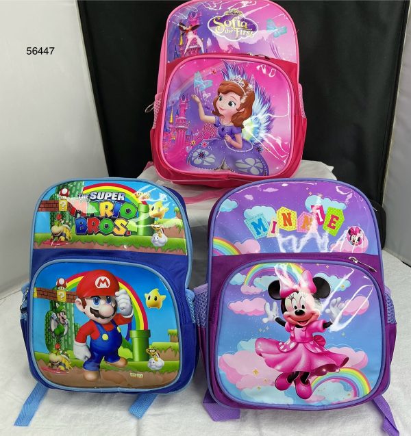 MOCHILA C/DISEÑO 12" 30X23.5X8.5CM
