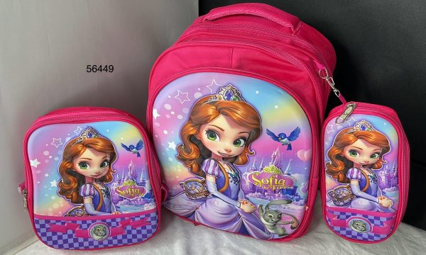 SET MOCHILA 14" +LONCHERA+ESTUCHE C/DISEÑO 3/1
