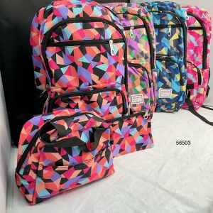SET MOCHILA+LONCHERA+ESTUCHE C/DISEÑO 3/1