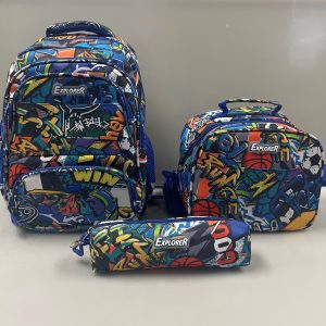 EXPL SET P/V MOCHILA 14" C/LONCHERA+ESTUCHE