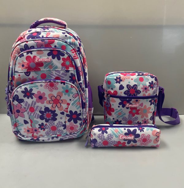 EXPL SET P/H MOCHILA 16" C/LONCHERA+ESTUCHE
